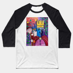 The King and His Jester Baseball T-Shirt